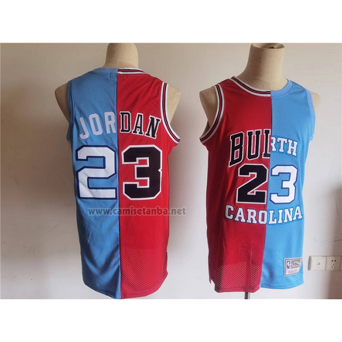 Camiseta Chicago Bulls Michael Jordan #23 Split Azul Rojo